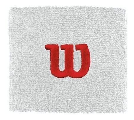 Muñequera Wilson (Blanco) Wilson Papeleta x 1 DESCRIPCIÓN DEL PRODUCTO:Banda para muñeca de algodón y nylon sencilla para absorber sudoración para aumentar la comodidad y el rendimiento del juego de principio a fin.CARACTERISTICAS: Logotipo ;W; 