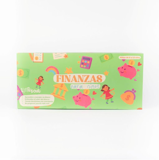 Finanzas Para Niños Little Soul Caja  x 1 Convierte el tiempo en familia en una lección divertida de finanzas.
Nuestro Juego Financiero para Niños está diseñado para que los más pequeños aprendan a manejar el dinero de forma responsable desde