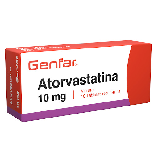 Atorvastatina 10 mg Genfar Caja x 10 Tabletas