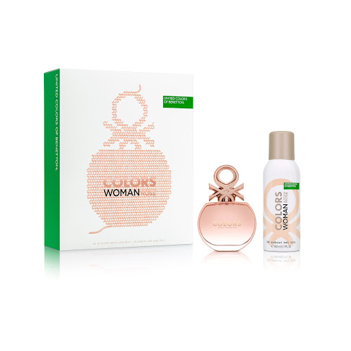 Perfume Benetton Colors Rose x 80 ml + Desodorante Color Rose x 150 ml 