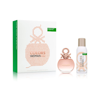 Perfume Benetton Colors Rose x 80 ml + Desodorante Color Rose x 150 ml   
