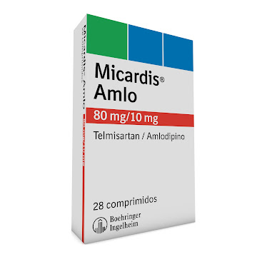 Micardis Amlo Telmisartan + Amlodipino 80mg/10mg Boehringer Caja x 28 Comprimidos  