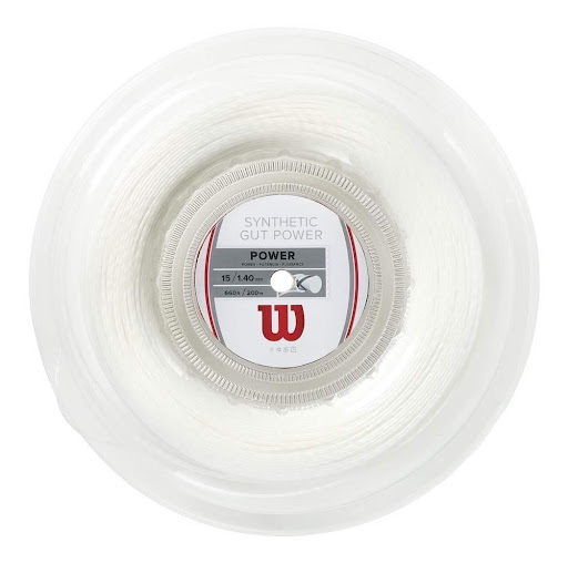 Rollo de Cuerda para Raquetas Wilson Synthetic Gut Power 16 200 m WILSON Caja x 1 Cuerda para Raquetas Wilson Synthetic Gut Power 16 200 m: Potencia y Control en Perfecta ArmoníaEleva tu juego al máximo nivel con la Cuerda para Raquetas Wilson Synthetic Gut Power 16. Diseñada para 
