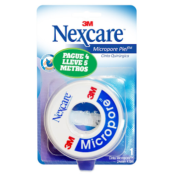Micropore Nexcare 3M de 24m x 5 Mts x 1 und  