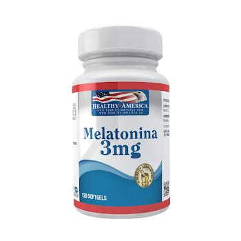 Melatonina Healthy America x 3 g Frasco x 120 Cápsulas  
