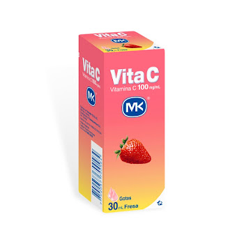 Vita C MK 100 mg Fresa Frasco x 30 ml  