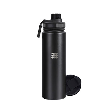 Botella para Agua Cubitt Deportiva Negra botella x 1 und  