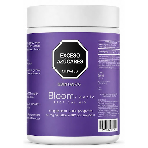 Gomitas Bloom Tropical Mix Delta 9 Thc Givlife Tarro x 50 gr