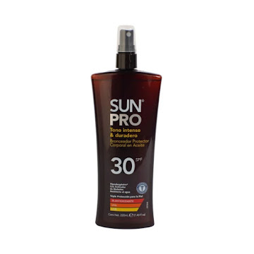 Bronceador Protector Sun Pro SPF30+ Con Activador De Melanina x 220 ml  