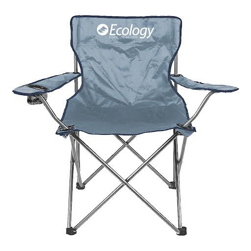 Silla Plegable De Camping Playera Weekend Ecology (Azul Claro/Azul Oscuro) Ecology Bolsa x 1  