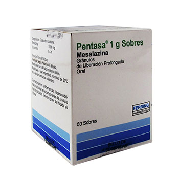 Pentasa Mesalazina 1 gr Biopass Caja x 50 Sobres  