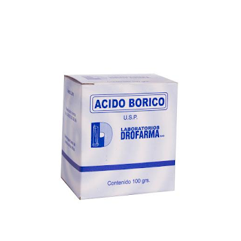 Ácido Bórico Drofarma Caja x 100 gr  