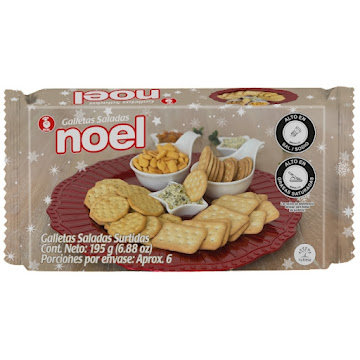 Galleta Noel Navidad Plegadiza Salada Surtida x 195 gr  