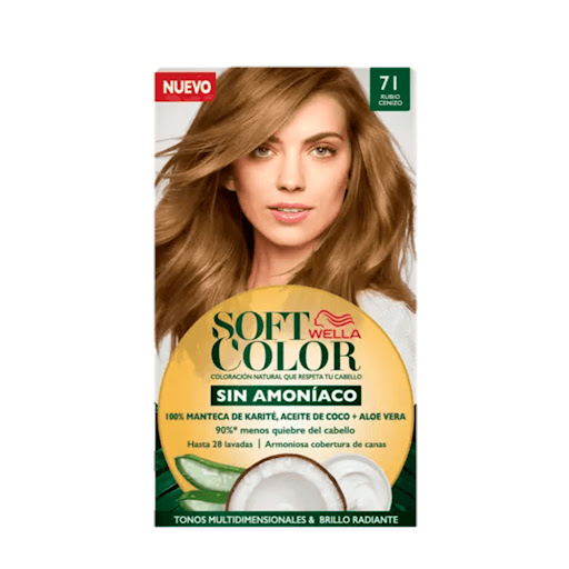 Tinte Wella Soft Color Rubio Cenizo N° 71 Sin Amoniaco x 1 und