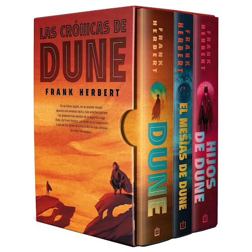 Trilogía Las Crónicas De Dune. Edición De Lujo. Frank Herbert Debolsillo Libro x 1.0 Trilogía Las Crónicas De Dune. Edición De Lujo. Frank Herbert  En un futuro lejano, en un planeta remoto, se libra una compleja lucha que tendrá repercusiones en toda la galaxia. En las arenas del des