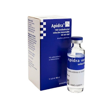 Apidra Glulisina 100 UI Sanofi Frasco x 3 ml  