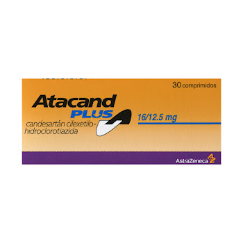 Atacand Plus Candesartan + Hidroclorotiazida16/12.5mg Astrazeneca Caja x 30 Comprimidos  