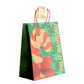 Bolsa De Regalo Nico Navidad Kraft Grande x 1 und  