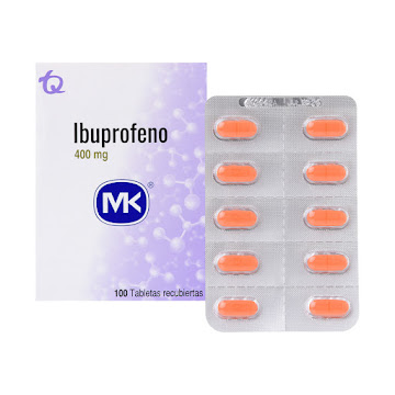 Ibuprofeno 400 mg Mk Fracción Blíster x 10 Tabletas  