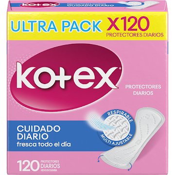 Protectores Diarios   Kotex Normales x 120 und 
