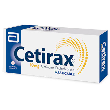 Cetirax Cetirizina Diclorhidrato 10 mg Abbott Caja x 10 Tabletas  