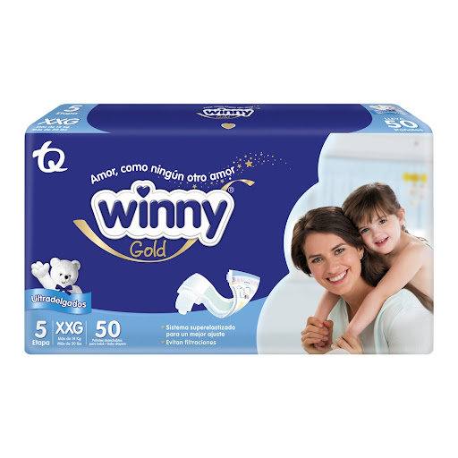 Pañal Winny Gold Etapa 5 XXG Paquete x 50 und