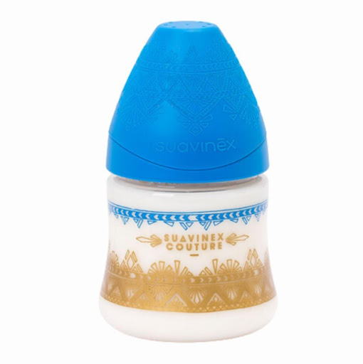 Suavinex Biberón Couture 150 ml Azul Oscuro Suavinex Caja x 1  