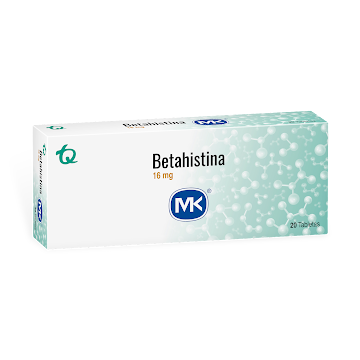 Betahistina 16 mg MK Caja x 20 Tabletas  