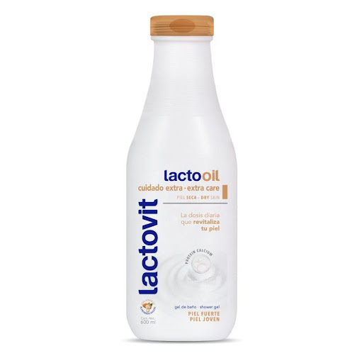 Gel de Baño Lactovit Lactooil x 600 mL LACTOVIT Frasco x 1 Und Gel de ducha LACTOOIL con Aceites Nutritivos y Calcio Esencial de la leche, ingredientes que nutren y revitalizan tu piel. Desarrollado con un perfume que estimula los sentidos como resultado, tu piel
