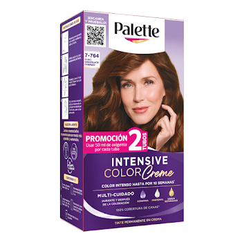 Tinte Palette Intensive Color Creme 7-764 Rubio Chocolate Cobrizo Caja x 1 und  