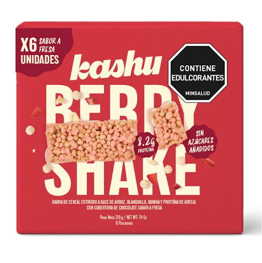 Barra con Proteína Fresa Kashu Caja x 6