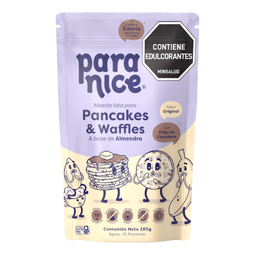 Mezcla Paranice Para Pancakes Y Waffles A Base De Almendra Con Chips De Chocolate x 285 gr