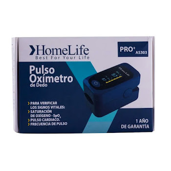 Pulsoximetro Homelife Pro+ As303 Adulto Pediátrico Color Azul x 1 und  