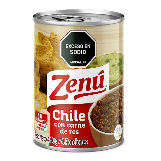 Chile Con Carne Zenu De Res Lata x 440 gr