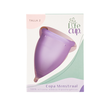 Copa Menstrual Lifecup De Silicona Médica Talla 2 Lila x 1 und  