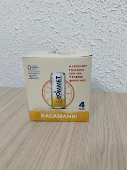 Agua con Gas Sommet   Sabor Kalamansi Caja x 4 und 