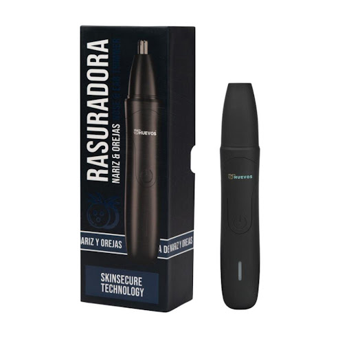 Afeitadora De Nariz Y Orejas MyHuevos MyHuevos Unidad x 1 und Recortadora eléctrica MyHuevos para nariz y orejas. Sistema giratorio 360°, 9000 RPM, cabezal desmontable y resistente al agua. Batería de 300 minutos de uso continuo.