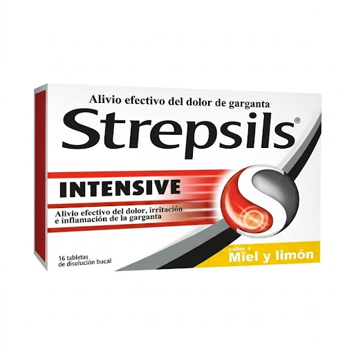 Strepsils Intensive Miel y Limón Flurbiprofeno 8,75 mg RB Health Caja x 16 Tabletas