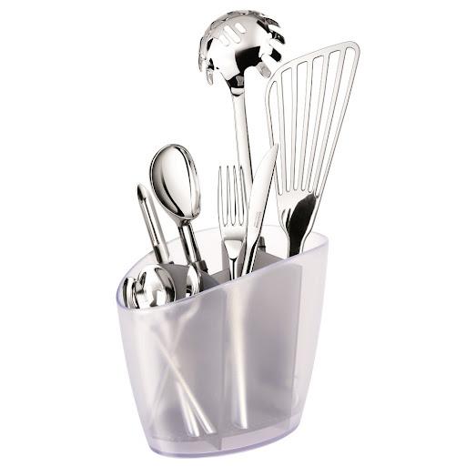Escurrecubiertos Clean Kit Tescoma Caja x 1 Excelente para escurrir, secar y guardar utensilios de cocina, cuberter­as,etc. Provisto con una bandeja para escurrir extra­ible para una f˙cil limpieza.Fabricado de excelente pl˙stico resistente. Ap