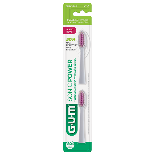 Repuesto para Cepillo GUM Sunstar Deep Clean Sonic x 2Unidades