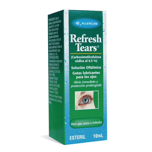 Refresh Tears Carboximetilcelulosa 0.5% Lágrimas Artificiales Abbvie Frasco x 10 ml