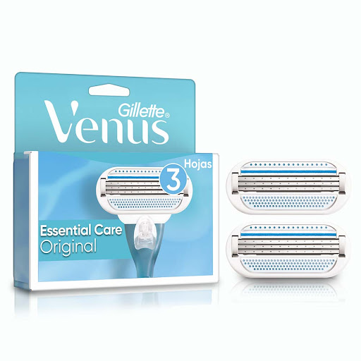 Repuesto Cuchilla de Afeitar Gillette Venus Original con Aloe Caja x 2 und