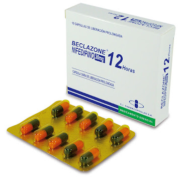 Beclazone Nifedipina 30 mg Novamed Caja x 10 Cápsulas  