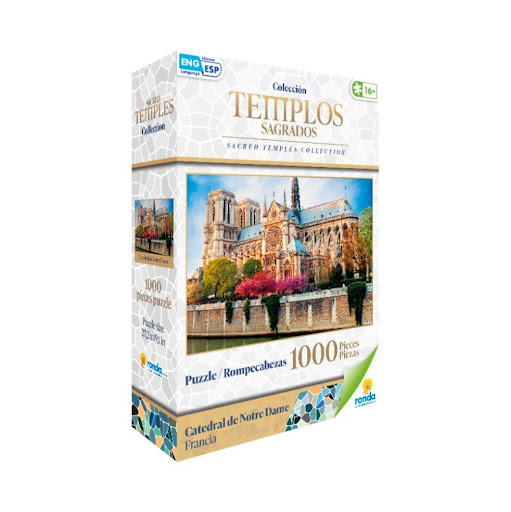 Juegos de mesa Rompecabezas X 1000 Piezas Templos Sagrados Notre Dame Ronda Ronda Caja x 1 Diviértete coleccionando nuestro rompecabezas, luego utilízalo como elemento decorativo.