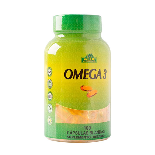 Alfa Vitamins Omega 3 1000 mg Frasco x 100 Cápsulas