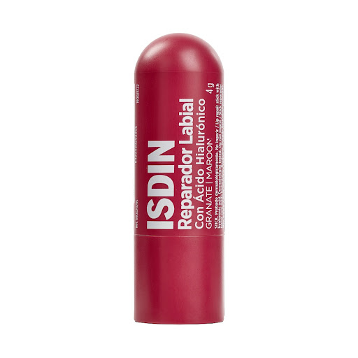 Labial Reparador Isdin Labios Con Ácido Hialurónico Granate Stick x 4 gr