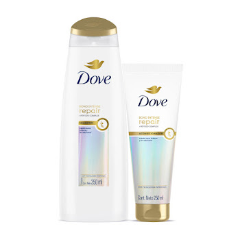 Combo Dove Bond Intense Repair Shampoo x 350 ml + Acondicionador x 250 ml  