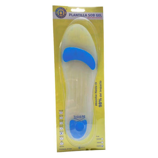 Plantilla Sobgel Especial 38-39 Ortho Pauher Orthopauher Individual x 2 Plantillas sobgel especial elaboradas en silicona y puntos de apoyo azules para mayor amortiguación y descanso