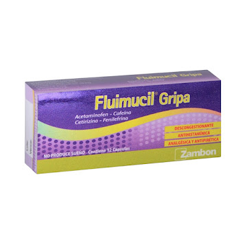 Fluimucil Gripa Caja x 12 Cápsulas  