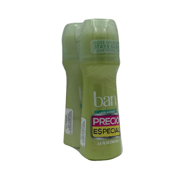Desodorante Ban Roll-On   Unscented 2 und x 103 ml 